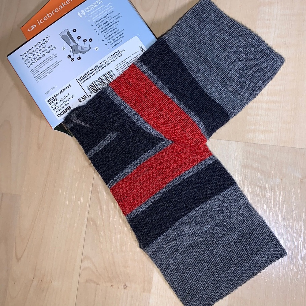 ICEBREAKER SKI + Merino Wool Heritage Over the Calf Socks - Picture 3 of 8